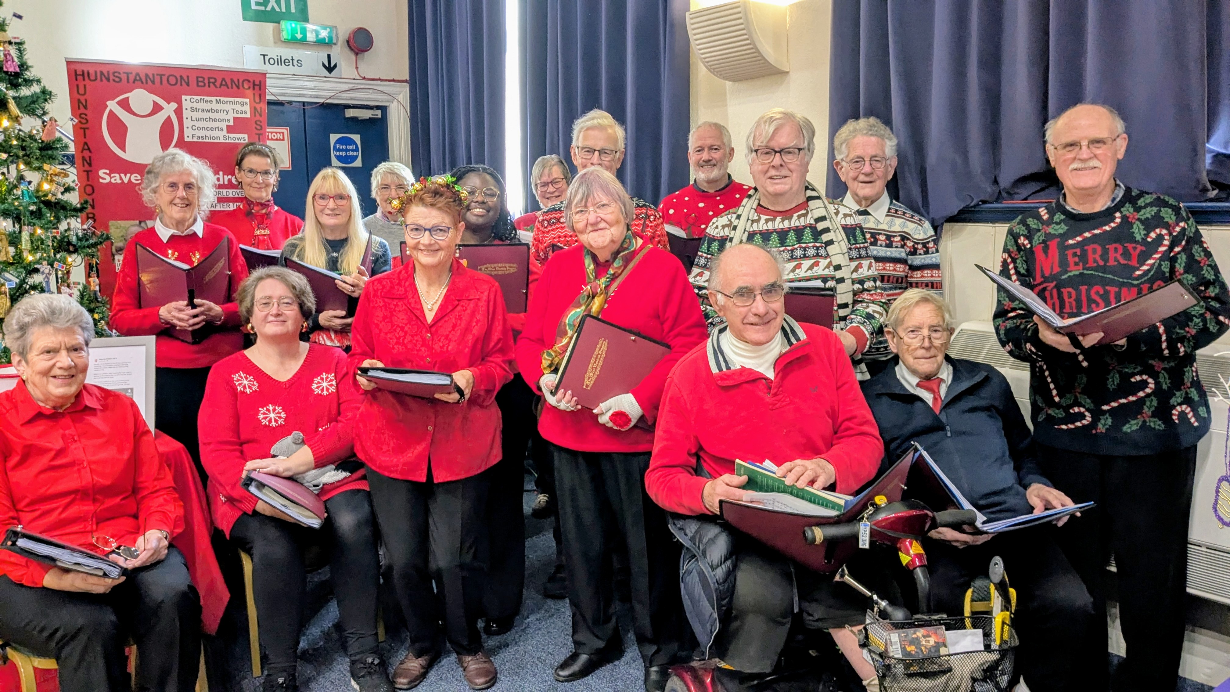 West Norfolk Singers at Hunstanton Town Hall Christmas Tree Festival 6th December 2025